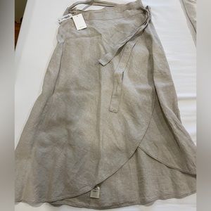 Wilfred linen wrap skirt size large